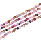Natural Tourmaline Beads Strands, Faceted, Round, 2mm, Hole: 0.5mm, about 156pcs/strand, 14.9 inch(38cm), 2strands/box