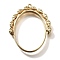Rotatable Alloy Swivel Open Back Bezel Pendants, For DIY UV Resin, Epoxy Resin, Cadmium Free & Nickel Free & Lead Free, Oval with Leaf, Light Gold, 38x31.5x3.5mm, Hole: 1.4mm