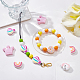 SUNNYCLUE 1 Box Crown Silicone Beads Rainbow Shape Double Sided Donut Beads Large Spacer Chunky Beads for Jewelry Making Unicorn Shaped Silicon Bead Pen Keychain Lanyard Bracelet Craft Supplies SIL-SC0001-09-5