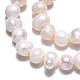 Hebras de perlas de agua dulce cultivadas naturales PEAR-N013-04E-3