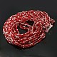 Crackle Glass Beads Strands GGC4mmY-A74-2
