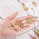 PandaHall 6 pcs Brass Ball Studs Rivets Nails Rotatable D Ring Buckle Handle Connector Leather Craft Spot Spike Tack with Mini Iron Screwdriver for DIY Leather Crafts Bag Making FIND-PH0015-76-5