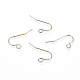 Crochets de boucle d'oreille en acier inoxydable à placage ionique (ip) STAS-L211-15-M-1
