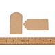ジュエリーディスプレイクラフト紙の価格タグ  ジュートより糸付き  バリーウッド  9x4.5x0.03cm  約100個/袋 X-CDIS-TAC0002-01-6