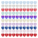 Hobbiesay 200 pièces 10 couleurs perles de verre peintes par pulvérisation transparentes GGLA-HY0001-07-1