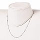 304 Stainless Steel Cable Chain Necklaces NJEW-JN03169-01-3