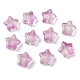 Transparent Spray Painted Glass Beads GLAA-FS0001-62A-4
