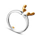 Eleganti anelli per polsini in argento sterling shegrace JR131A-1