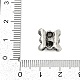 Бусины из сплава и страза FIND-A049-04AS-01-3