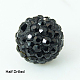 Polymer Clay Rhinestone Beads RB-H258-HD10mm-280-1