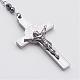 304 collares de abalorios del rosario de acero inoxidable NJEW-JN01710-2