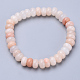 Bracelets stretch à perles en aventurine rose naturel BJEW-S127-14-1