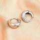 Серьги-кольца из хирургической нержавеющей стали 316 EJEW-C160-06A-P-5