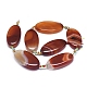 Natural Banded Agate/Striped Agate Beads Strands G-L544-024A-3