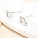 925 Sterling Silber Ohrstecker&nbsp;EJEW-P305-02F-P-2