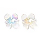 Transparentes bouchons fleur acrylique de perles MACR-C009-15-3