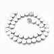 Electroplated Non-magnetic Synthetic Hematite Beads Strands G-P392-S06-1