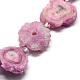 Chapelets de perles en cristal de quartz druzy naturel G-F582-A01-3