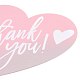 コート紙ありがとうグリーティング カード  心と言葉ありがとう模様  感謝祭のために  ピンク  60x70x0.1mm  30個/袋 DIY-F120-03A-3