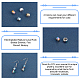 PandaHall Elite 120Pcs 4 Colors Electroplated Natural Lava Rock Beads Strands G-PH0019-15-7