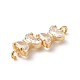 Подвески из латуни и прозрачного стекла KK-C062-080G-2