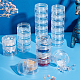 Benecreat 10 g / 10 ml stapelbare runde Kunststoffbehälter 5 Säulen (6 Schichten / Säule) Perlenaufbewahrungsgläser für Perlen CON-BC0004-39-5