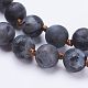 Colliers de perles de larvikite naturelle NJEW-P202-36-B19-2