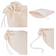 Burlap Packing Pouches Drawstring Bags ABAG-BC0001-07A-18x13-4