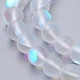 Chapelets de perles en pierre de lune synthétique G-K280-02-6mm-01-3