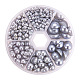 Pandahall alrededor de 690 Uds 1 caja cocobrown abs plástico imitación perla domo cabujones medio cabujón redondo para hacer joyas SACR-PH0001-41-1