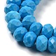 Dyed Natural Howlite Beads Strands G-G023-A01-01B-4