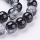 Chapelets de perles en verre craquelé peints à la bombe CCG-Q002-10mm-11-3