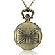 Flat Round with the Union Jack Alloy Quartz Pocket Watches WACH-N039-02A-1