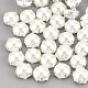 ABS Plastic Imitation Pearl Shank Buttons BUTT-T002-10mm-01S-1