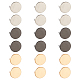 Wadorn 18 ensembles 3 couleurs sac en alliage de zinc fermoirs décoratifs FIND-WR0008-54-1