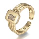 Brass Micro Pave Clear Cubic Zirconia Cuff Rings RJEW-H538-02G-R-3