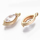 Brass Micro Pave Cubic Zirconia Charms KK-S359-069-RS-3