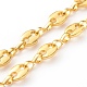 Brass Coffee Bean Chain Necklaces NJEW-JN03407-2