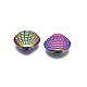 Perlas de aleación de color arco iris chapado en estante PALLOY-S180-364-3