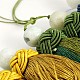 Cuerda de nylon decoraciones borla colgante HJEW-D007-M-2