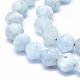 Chapelets de perles en aigue-marine naturelle G-F715-023-3