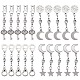 20 комплект 4 стильных круглых латунных магнитных застежки FIND-SZ0001-94-1