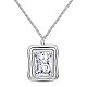Shegrace rhodié 925 pendentif en argent sterling colliers pour femmes JN963A-1