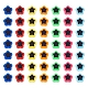 Pandahall 420 piezas 7 colores chapado cuentas acrílicas opacas OACR-TA0001-14-3