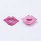 Acrylic Lip Shaped Cabochons BUTT-E024-A-03-2