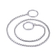 304 collar de cadena de estrangulamiento de perro de acero inoxidable STAS-K201-03A-P-1