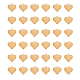 BENECREAT 30PCS Golden Stainless Steel Blank Stamping Tag Blank Pendants Charms with Hole for DIY Jewelry Making (Heart Shape STAS-BC0002-26G-2