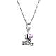 TINYSAND Sterling Silver I Love My Husband Pendant Necklace TS-CN-041-1