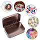 4 шт. железные шкатулки для хранения ювелирных изделий с откидной крышкой CON-SP0001-20C-4