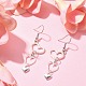 Tibetan Style Alloy Hollow Heart Dangle Earrings with 304 Stainless Steel Pins EJEW-JE05341-3